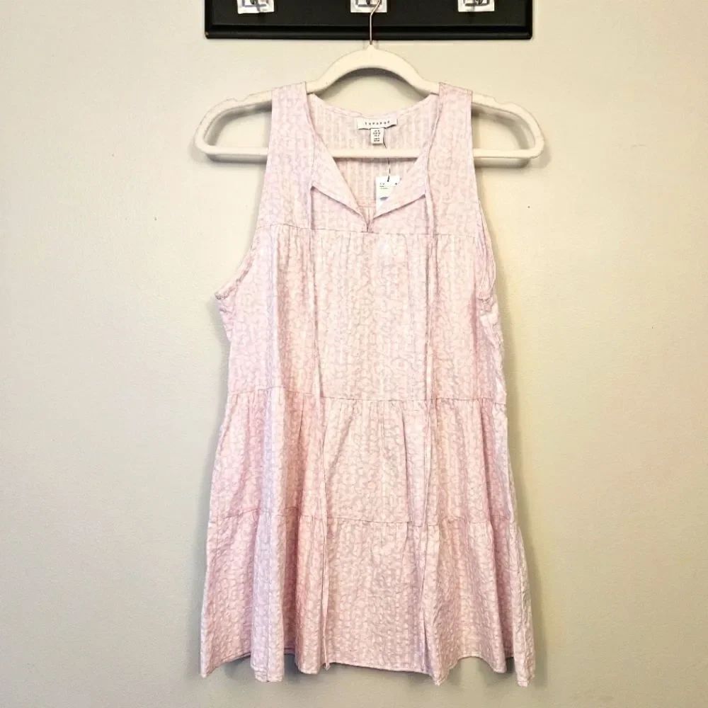 Topshop Tiered Ruffle Tank